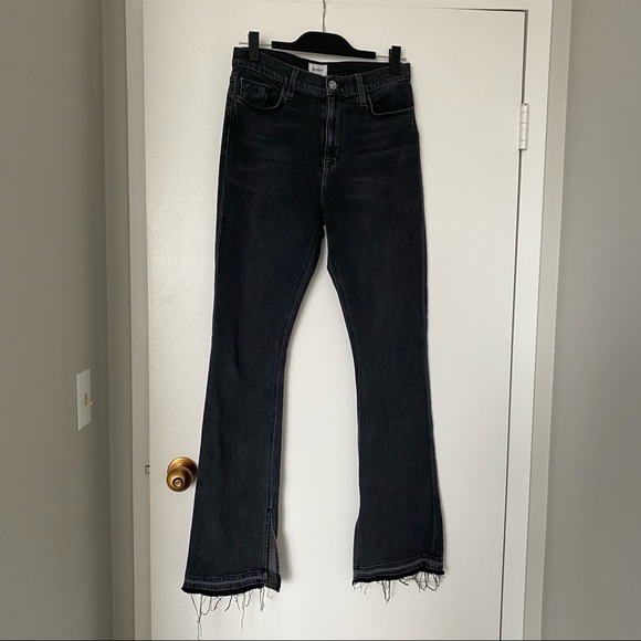 Hudson Jeans Denim - Hudson Bootcut Grey/Black Jean Split Hem Sz 28